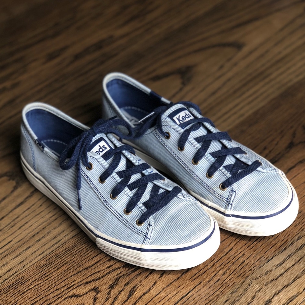 Blue Striped Keds
